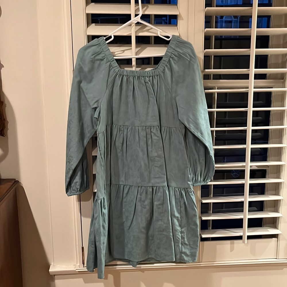 Green floral universal thread dress